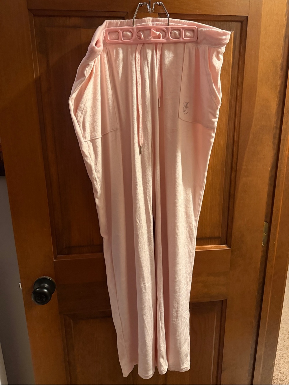 Juicy Light Pink Lounge Pants with Drawstring